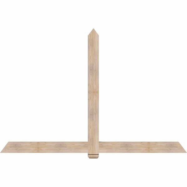 Ekena Millwork Eugene Smooth Timber Gable Bracket, Douglas Fir, 96"W x 64"H x 3 1/2"D x 5 1/2"F, 16/12 Pitch GBW096X64X0406EUG00SDF - main